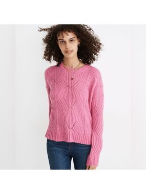 Madewell Charley Pullover Sweater in Heather Petunia - Size 2X